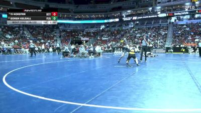 3A-132 lbs Champ. Round 2 - Soren Kelsall, Pleasant Valley vs TJ Koester, Bettendorf