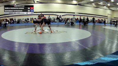 117 lbs Semifinal - Savannah Tittelback, East Stroudsburg University vs Isabella Washington-Vasquez, East Stroudsburg University