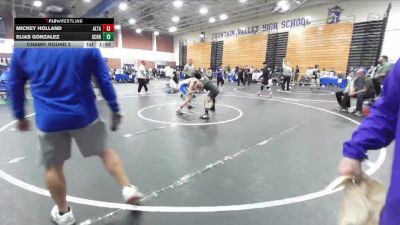 120 lbs Champ. Round 2 - Mickey Holland, Alta Loma vs Elias Gonzalez, Schurr
