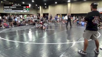 65 lbs Round 7 (8 Team) - Zander Nezbeth, Panhandle Pittbulls vs Eli Sayson, Spartan WC
