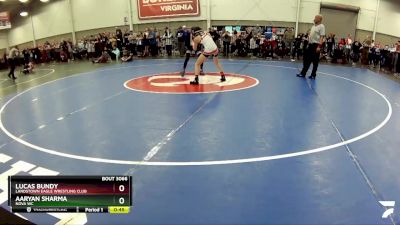 102 lbs Cons. Round 2 - Lucas Bundy, Landstown Eagle Wrestling Club vs Aaryan Sharma, Nova WC