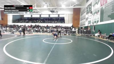 120 lbs Cons. Round 1 - Waylon Purzycki, El Dorado (Placentia) vs Vallen Casas, Sonora (La Habra)