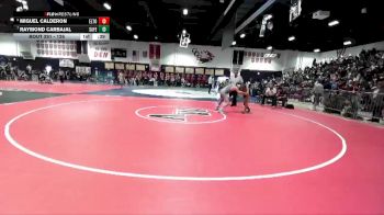 126 lbs Cons. Round 2 - Raymond Carbajal, Santa Fe vs Miguel Calderon, El Toro