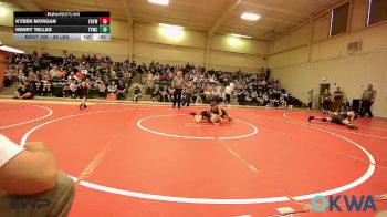 58 lbs Quarterfinal - Kysen Morgan, Fort Gibson Youth Wrestling vs Henry Telles, Talihina Youth Wrestling Club