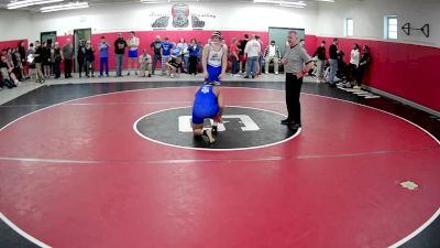 215 lbs Champ. Round 2 - Sawyer Mcginnis, United Hs vs Xavier Carter, Beaver County Christian School