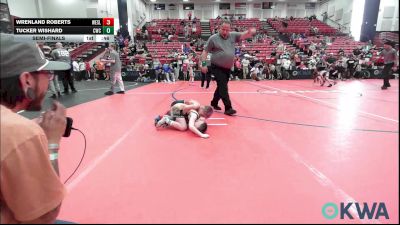 49 lbs Semifinal - Wrenland Roberts, Wesley Wrestling Club vs Tucker Wishard, Claremore Wrestling Club