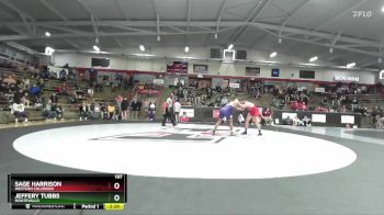 197 lbs Cons. Round 3 - Sage Harrison, Western Colorado vs Jeffery Tubbs, Montevallo