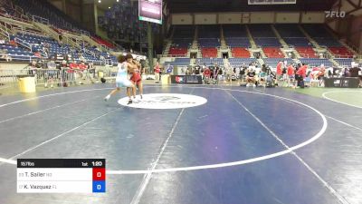 157 lbs Cons 16 #2 - Tate Sailer, ND vs Kawayran Vazquez, FL