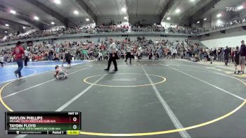 45 lbs Champ. Round 1 - Waylon Phillips, Willard Youth Wrestling Club-AAA vs Taydin Floyd, Carrollton Youth Wrestling Club-AAA