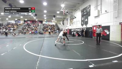 126 lbs Cons. Round 2 - Isaac Ortega, Costa Mesa vs Adrian Granados, Rosemead