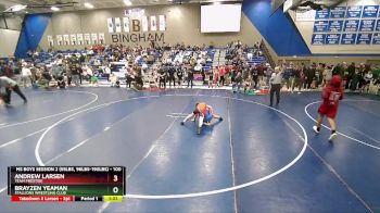 100 lbs Quarterfinal - Andrew Larsen, Team Prestige vs Brayzen Yeaman, Stallions Wrestling Club