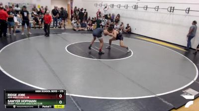 175 lbs Cons. Round 4 - Ridge Jobe, WAR Wrestling Club vs Sawyer Hofmann, Desert Mountain Wrestling Club