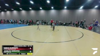 101-112 lbs Round 1 - Sarahi Guerrero, Amped Wrestling Club vs Angelica Serratos, Wolf Pack WC