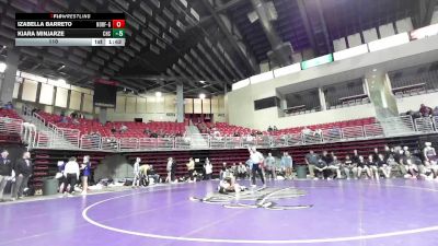 110 lbs Round 4 (6 Team) - Kiara Minjarze, Crismon High School vs Izabella Barreto, Norfolk