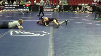 3A-138 lbs Cons. Round 2 - Grady Nelsen, Indianola vs Miles Vander Velde, Council Bluffs Abraham Lincoln