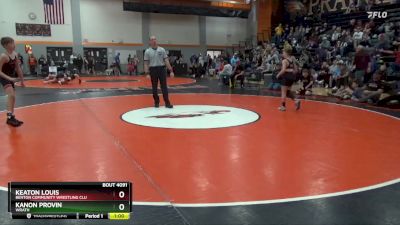 89 lbs Cons. Semi - Kanon Provin, Wrath vs Keaton Louis, Benton Community Wrestling Clu