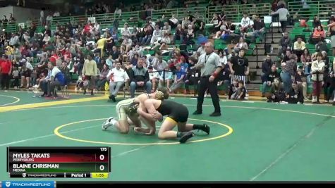 175 lbs Quarterfinal - Myles Takats, PERRYSBURG vs Blaine Chrisman, MEDINA