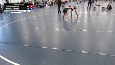 117 lbs Quarterfinal - Gisele Gallegos, Augsburg University vs Carissa Hersom, Wartburg