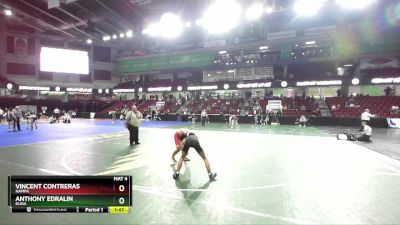 113 lbs Champ. Round 2 - Anthony Edralin, Kuna vs Vincent Contreras, Nampa