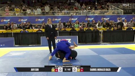 Jiayi Sun vs Gabriel Morales Isaza 2026 Pan Kids Jiu-Jitsu IBJJF Championship