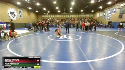 113 lbs Cons. Round 4 - Jorge Vargas, Westminster vs Max Mendoza, Redwood