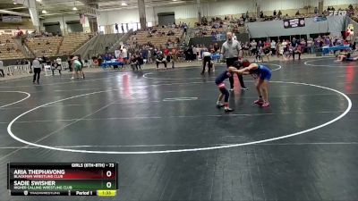 73 lbs Round 2 - Sadie Swisher, Higher Calling Wrestling Club vs Aria Thephavong, Blackman Wrestling Club