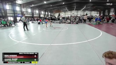 80 lbs Semifinal - Liliana Sharp, Uintah Girls Jr High vs Demi Hoskins, Sanderson Wrestling Academy