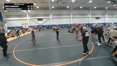 113 lbs 3rd Place Match - Teequavious Mills, Roundtree Wrestling vs Benito Barnhart, Unattached