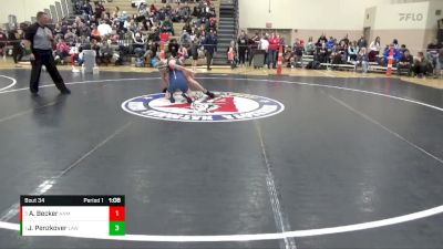 125 lbs Round 2 - Jacob Penzkover, LAW vs Avery Becker, ANML