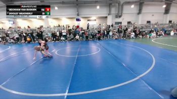 38 lbs Quarterfinal - Dooley Weatherly, Dumas Wrestling vs Beckham Van Buskirk, Vici Wrestling Club