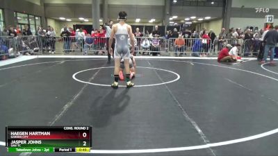 125 lbs Cons. Round 2 - Jasper Johns, SAW TC vs Haegen Hartman, Garden City