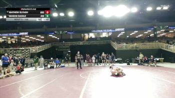 144 lbs Champ. Round 2 - Mason Basile, Jesuit vs Mathew Elyash, Aubrey Rogers