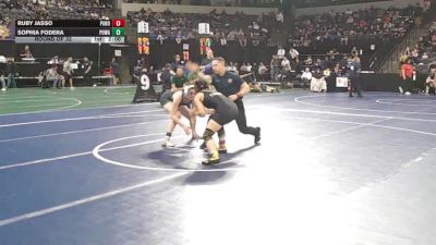 130 lbs Round Of 32 - Ruby Jasso, Panorama (LA) vs Sophia Fodera, Poway (SD)