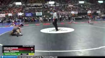 5th Place Match - Daylan Forshee, Billings Senior vs Diesel Thompson, Flathead (Kalispell)
