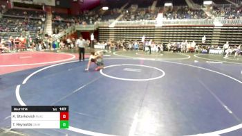 88 lbs Semifinal - Kaiden Starkovich, Black Fox Wrestling Academy vs Tyler Reynolds, Camel Kids WC