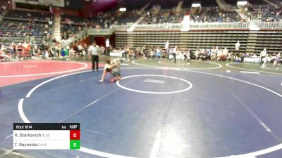 88 lbs Semifinal - Kaiden Starkovich, Black Fox Wrestling Academy vs Tyler Reynolds, Camel Kids WC