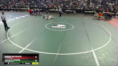 150 lbs Quarterfinal - Lincoln Cooper, Columbus East vs Parker Reynolds, Brownsburg