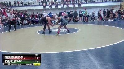 215 lbs Round 1 (16 Team) - Armondo Perales, Thomas County Central HS vs Jackson Coulter, North Forsyth