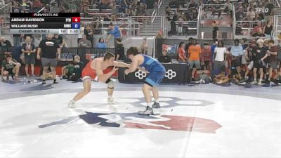 165 lbs Champ. Round 2 - Abram Davidson, Patton Trained WC vs William Bush, North Dayton Wrestling Club