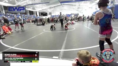 52 lbs Placement (4 Team) - Waylon McCrackin, Victory Wrestling vs Bowe Klema, East Kansas Eagles Gold