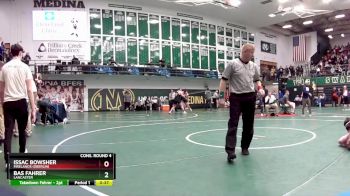 157 lbs Cons. Round 4 - Issac Bowsher, Firelands (Oberlin) vs Bas Fahrer, Lancaster