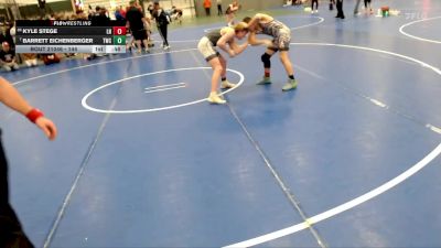 144 lbs Cons. Round 5 - Barrett Eichenberger, Torrington Wrestling Club vs Kyle Stege, Lincoln Northeast