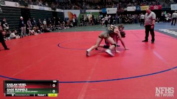 189 lbs Semifinal - Kaelan Vesel, Palmer High School vs Gage Runnels, Student Wrestling Development Program