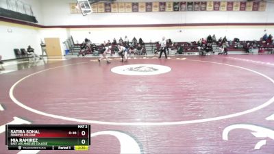 116 lbs Quarterfinal - Satira Sohal, Cerritos College vs Mia Ramirez, East Los Angeles College