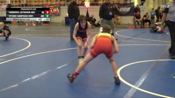 76 lbs 5th Place Match - Ryder Simpson NW1, Ascent Wrestling Club vs Hendrix Leyshon NE1, Hillsdale