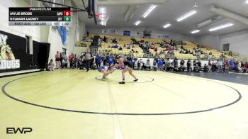 125 lbs Quarterfinal - Jaylie Brose, Sapulpa HS Girls vs Kyleagh Lackey, Jay High School