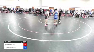 65 kg Cons 64 #1 - Chris Kosturos, Nevada vs Eric Almarinez, Southern Illinois Regional Training Center