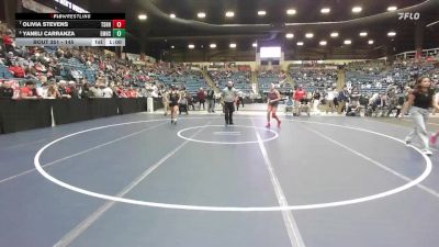 145 lbs Cons. Semi - Yaneli Carranza, Emporia Hs vs Olivia Stevens, Tecumseh - Shawnee Heights HS