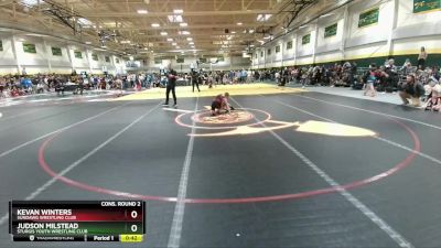 90 lbs Cons. Round 2 - Judson Milstead, Sturgis Youth Wrestling Club vs Kevan Winters, Sundawg Wrestling Club