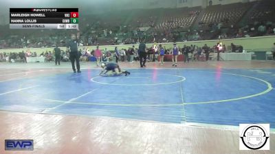 68 lbs Semifinal - Marleigh Howell, Viking Wrestling Club vs Hanna Lollis, Cowboy Wrestling Club